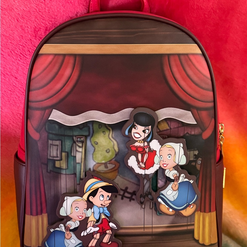 NEW!! Loungefly Mini Backpack Pinocchio NWT